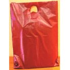 bolsa con asa hecha con troquel roja